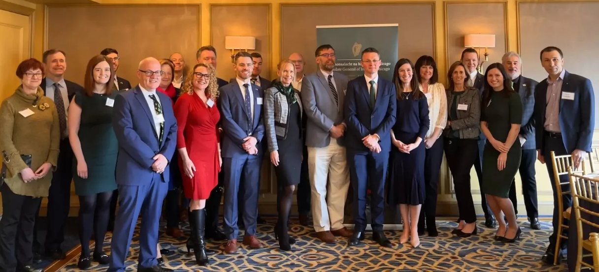Members enjoyed a private breakfast with Patrick O’Donovan T.D., Minister of State at the Department of Finance and the Department of Public Expenditure and Reform in 2022.